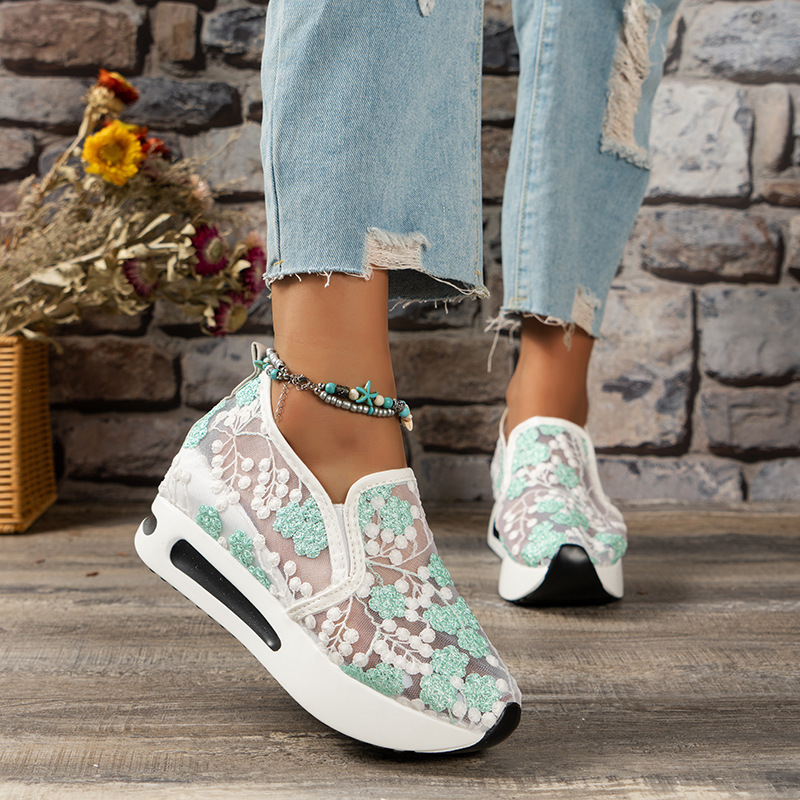 Koronkowe baleriny na platform – Running Gear Ladies recenzja i cena
